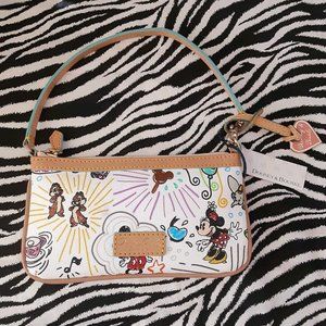 Retired, Vintage, Rare, 2 WAYS TO WEAR Disney Dooney & Bourke Minnie Sketch Bag